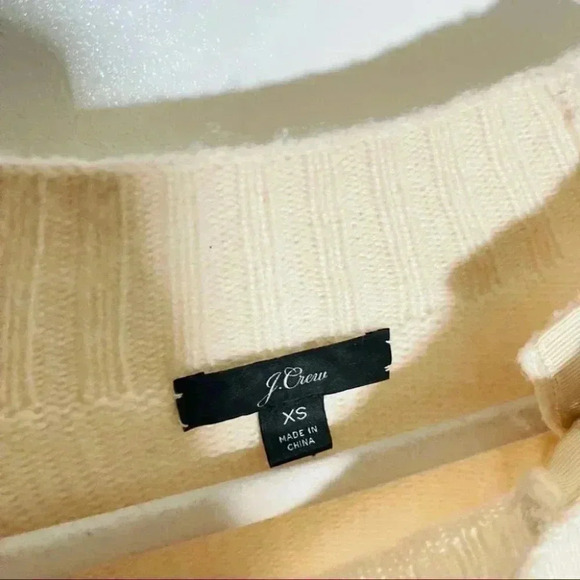 J. Crew Sweater with Floral Jeweled Buttons in Cream - Picture 6 of 7